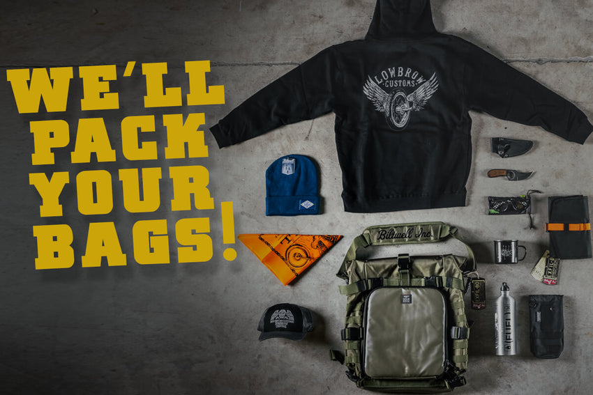 We'll Pack Your Bags! Biltwell EXFIL Raffle, Only At Lowbrow Customs