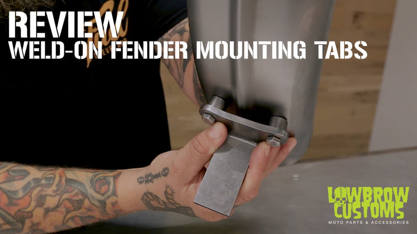 Weld-on Fender Mounting tabs for Custom Motorcycle: Review & How to Use
