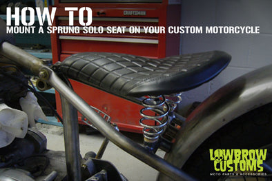 How To Mount a Sprung Solo Seat on your Custom Motorcycle