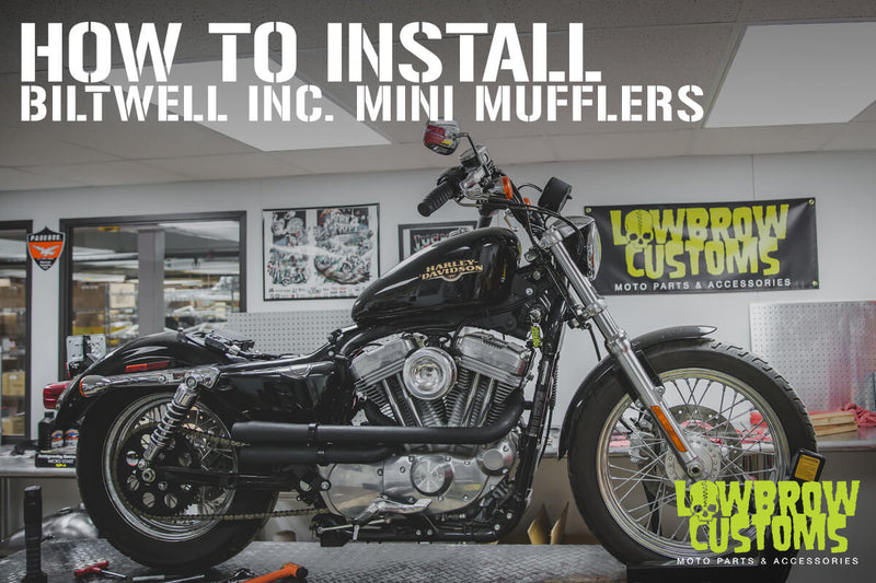 How To Install: Biltwell Mini Mufflers on to Lowbrow Customs Shotgun Pipes