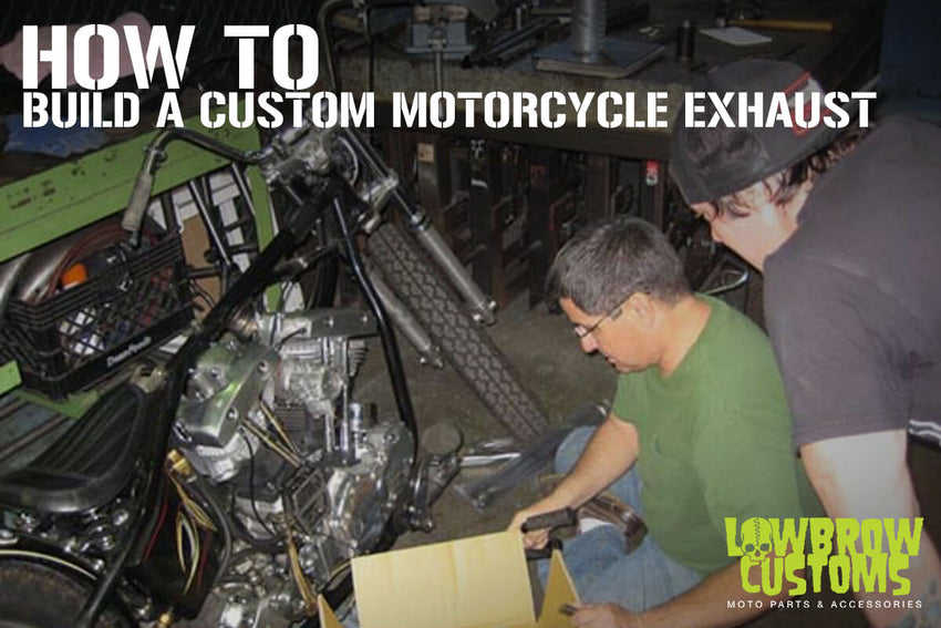 How To Build A Custom Exhaust using Biltwell Builder Exhaust Kit: Lowbrow Customs 