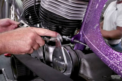 Video: How To Install A Clutch Cable Onto A Custom Harley-Davidson Shovelhead Chopper with Kustom Tech Lever