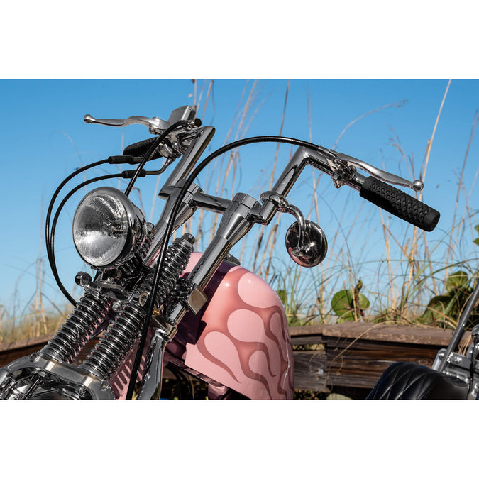 6 inch Chrome Tapered Handlebar Riser Set