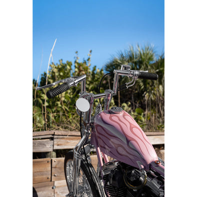 6 inch Chrome Tapered Handlebar Riser Set