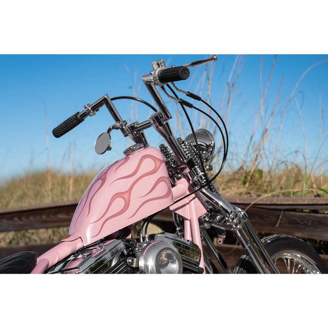 6 inch Chrome Tapered Handlebar Riser Set