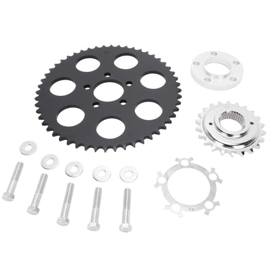 Belt to Chain Conversion Kit Harley 1200 Sportster 2004 & up - Black Sprocket