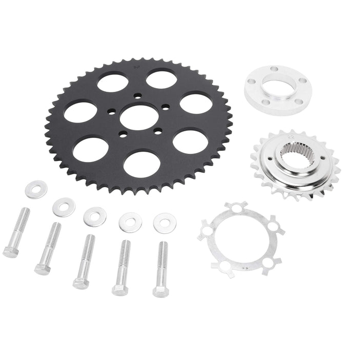 Belt to Chain Conversion Kit Harley 1200 Sportster 2004 & up - Black Sprocket