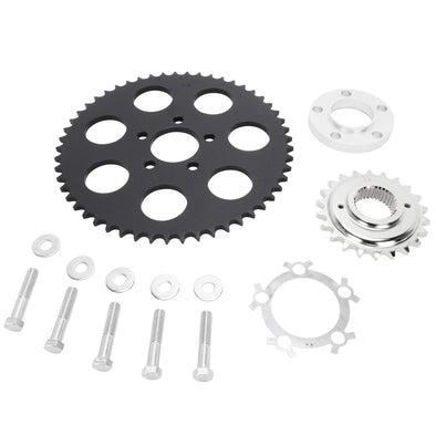 Belt to Chain Conversion Kit Harley 883 Sportster 2004 & up - Black Sprocket