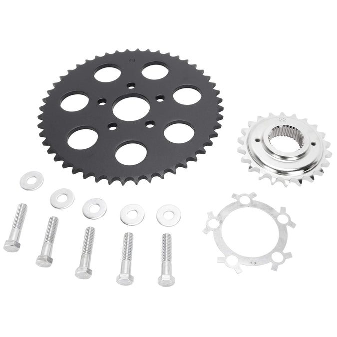 Belt to Chain Conversion Kit Harley 883 Sportster 1995-2003 - Black Sprocket
