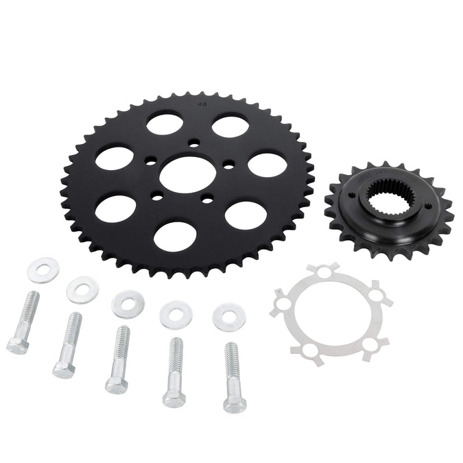 Belt to Chain Conversion Kit Harley 883 Sportster 1995-2003 - Black Sprocket