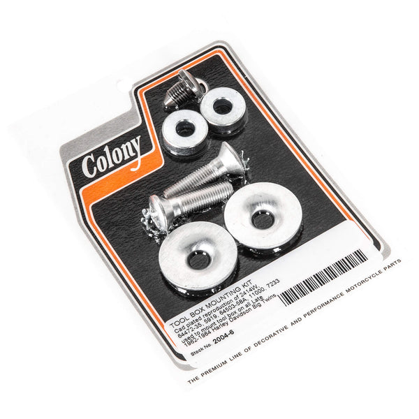 Colony Machine #2004-6 Tool Box Mounting Kit Late 1962-1964 Harley