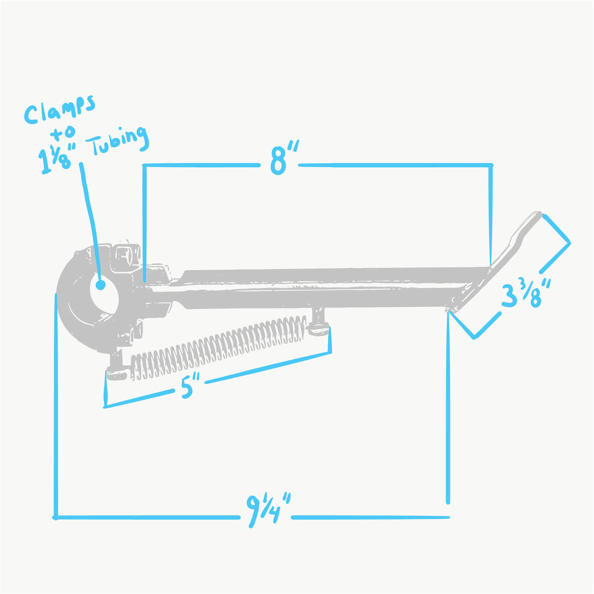 Universal Clamp-On Kickstand for Triumph - Heavy-Duty Steel, Fits 1963 ...
