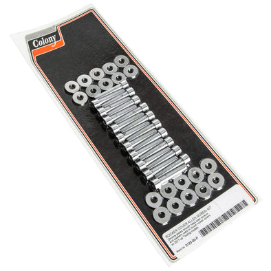 #3123-20-P Smooth Head Allen Rocker Cover Mounting Kit 2017-Up Harley-Davidson Touring Models - Chrome Plated