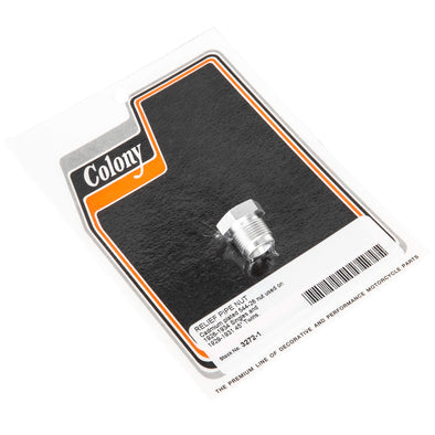 #3272-1 Relief Pipe Nut 1926-1931 Harley-Davidson Singles 1929-1931 45 Twins - CAD Plated