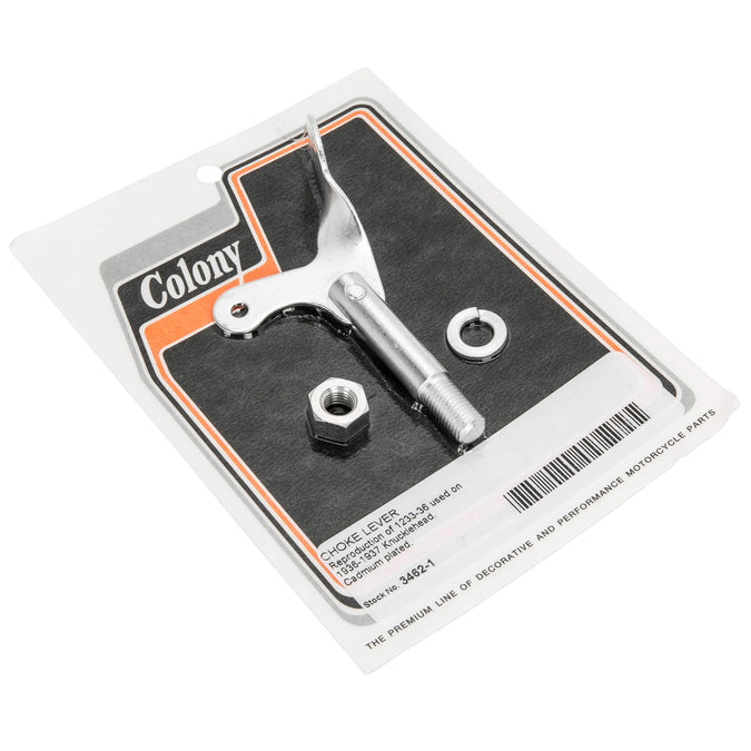 #3462-1 Choke Lever 1936-1937 Harley-Davidson Knucklehead - CAD Plated