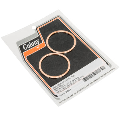 #3528-2 Manifold Intake Nipple Brass Seals 1923-1924 Harley-Davidson DCA/DCB 1925-1929 74" 1928-29 61"