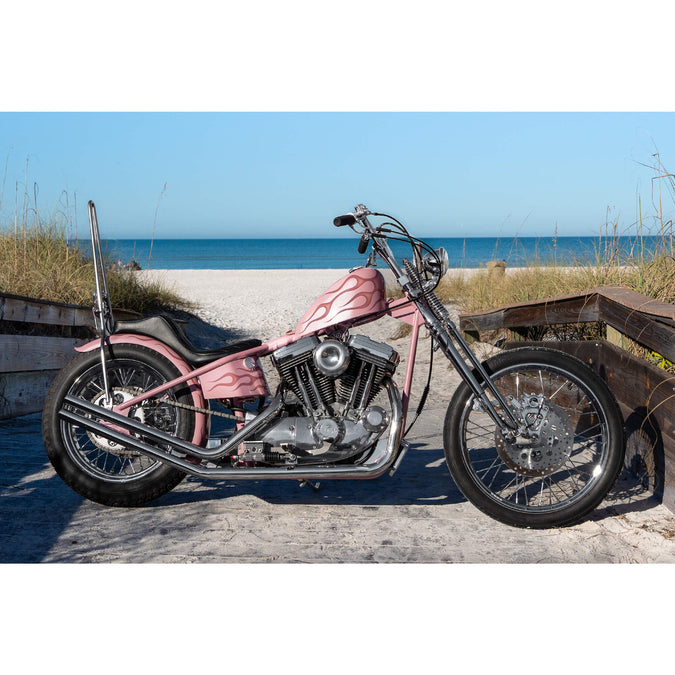 Hardbody Antique Style Springer Front End - 2 inch Over Length - Chrome