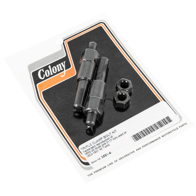 #3551-4 Triple Clamp Bolt 1930-1931 Harley-Davidson Twins - Parkerized