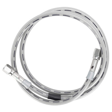 30314TC-CL - Universal Braided Stainless Brake Line - 14" - Clear Coated