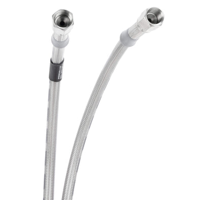 30314TC-CL - Universal Braided Stainless Brake Line - 14" - Clear Coated