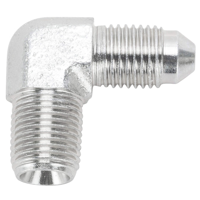 P822-03P3 90 Degree AN3 to 1/8 inch NPT Fitting - Stainless Steel