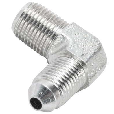 P822-03P3 90 Degree AN3 to 1/8 inch NPT Fitting - Stainless Steel