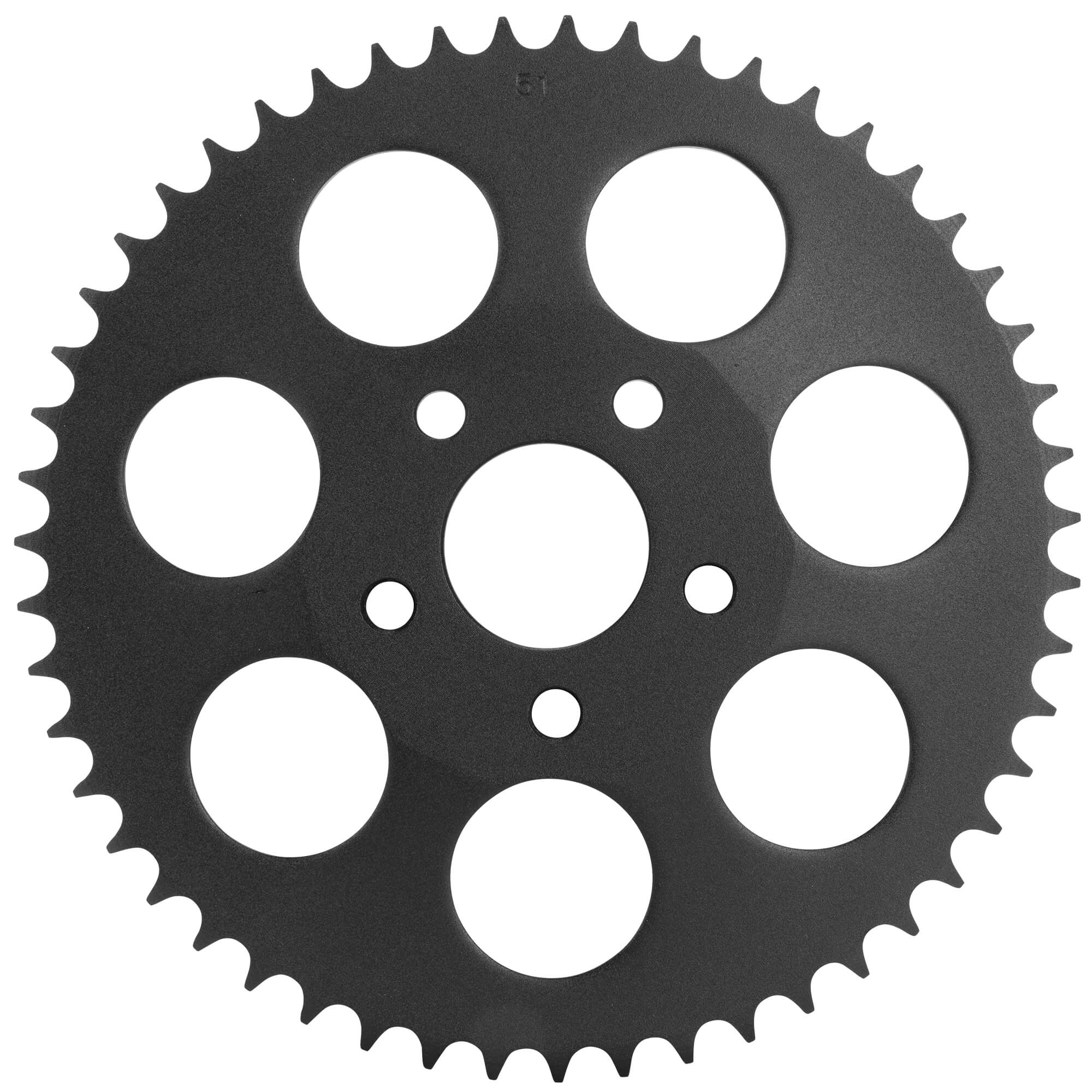 thumbnail image 2 of 51 Tooth Rear High Polished Stainless Steel Sprocket For Harley Chopper 1984-Up 2 of 5