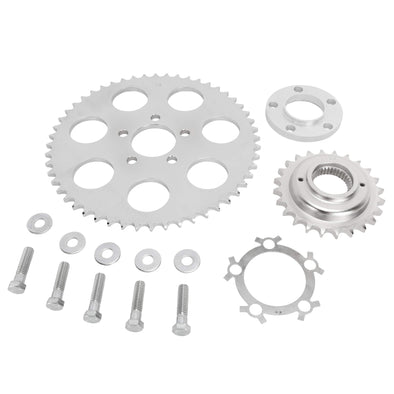 Belt to Chain Conversion Kit Harley-Davidson Dyna 2000-05 Mag Wheels - Chrome Sprocket