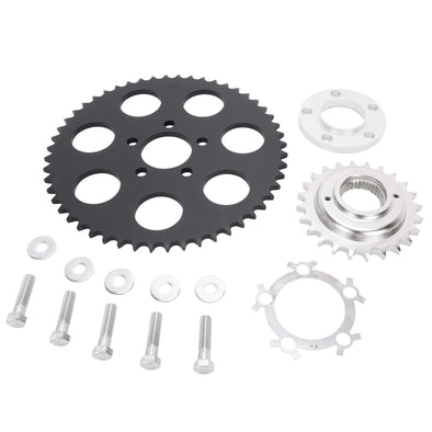 Belt to Chain Conversion Kit Harley-Davidson Dyna 2000-05 Mag Wheels - Black Sprocket