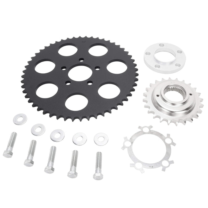 Belt to Chain Conversion Kit Harley-Davidson Dyna 2000-05 Mag Wheels - Black Sprocket