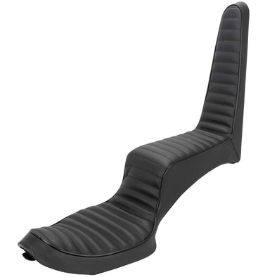 Traditional King and Queen Seat - Black H-Pleat - 2004-2021 (Excl. 2007-09) Harley-Davidson Sportsters