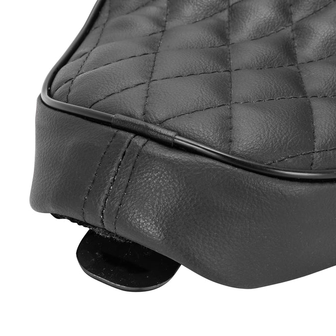 Sporty 2-Up Seat - Black Diamond - 2004-2021 (Excl. 2007-09) Harley-Davidson Sportsters