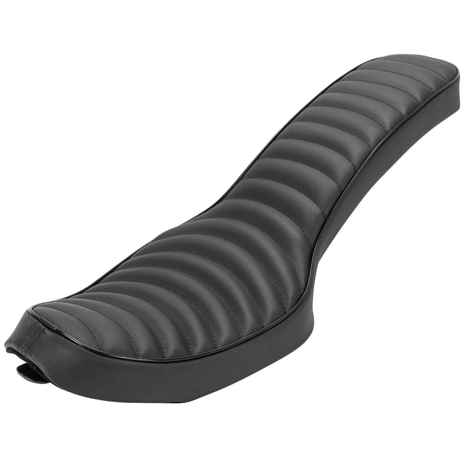 Sporty 2-Up Seat - Black Arched Pleat - 2004-2021 Harley-Davidson Sportsters