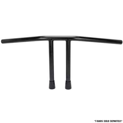 Tapered T-Bar Extensions - 1.5" High/1" Handlebars -  Black