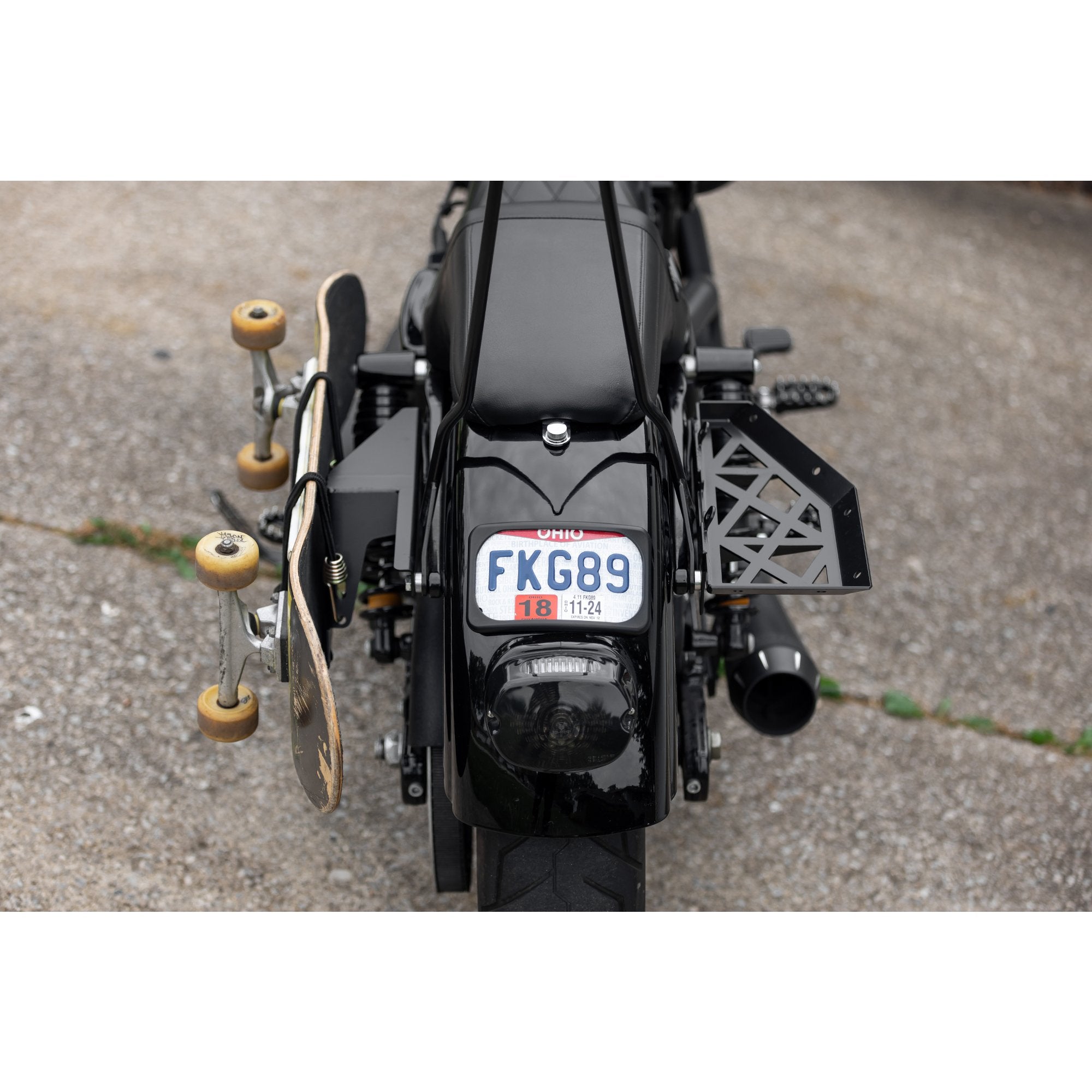Skateboard Carrier Rack 2006-2017 Harley-Davidson Dyna – Lowbrow Customs