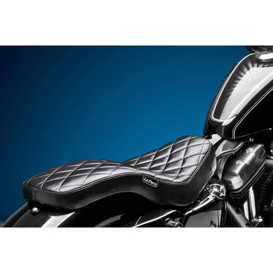 Cobra Full-Length Seat - Diamond - 2004-2023 (Excl. 2007-09) Harley-Davidson Sportsters