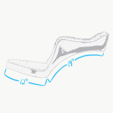 Baron II One Piece Seat - Pleated - Rigid Frame