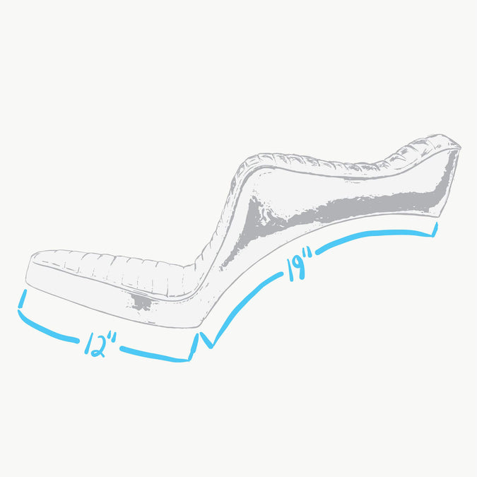 Baron II One Piece Seat - Pleated - Rigid Frame