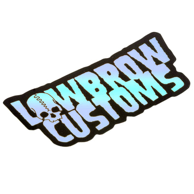 Lowbrow Customs Logo Sticker - Black/Grey