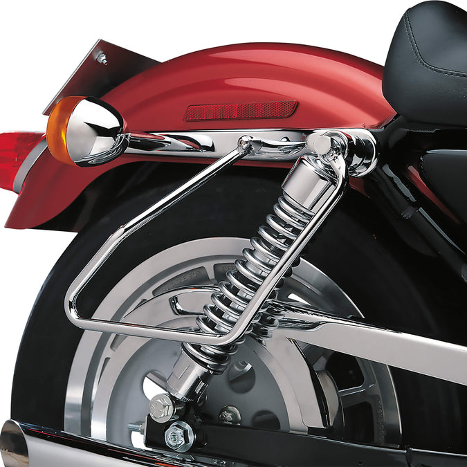 Chrome Saddlebag Support Brackets - 1994-2003 Harley-Davidson Sportster XL