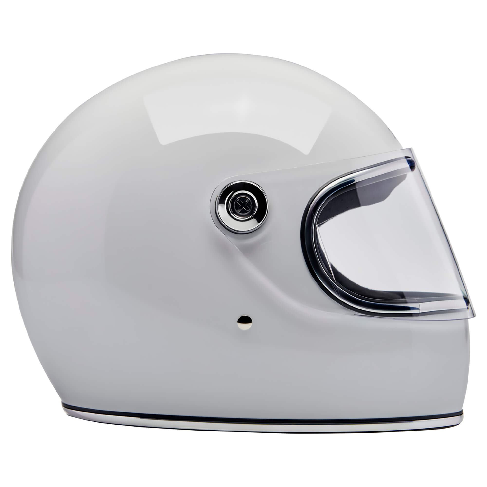 Casque Moto Jet Café Racer Homologué ECE 22-06 - Blanc Taille S - Pour Scooter Et Custom
