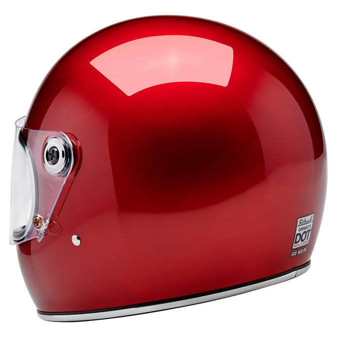Gringo S DOT/ECE R22.06 Approved Full Face Helmet - Metallic Cherry Red