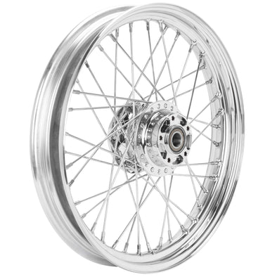 19 x 2.50 40 Spoke Drop Center Chrome Front Wheel Single Disc 2015-Up Harley-Davidson XL W/ABS