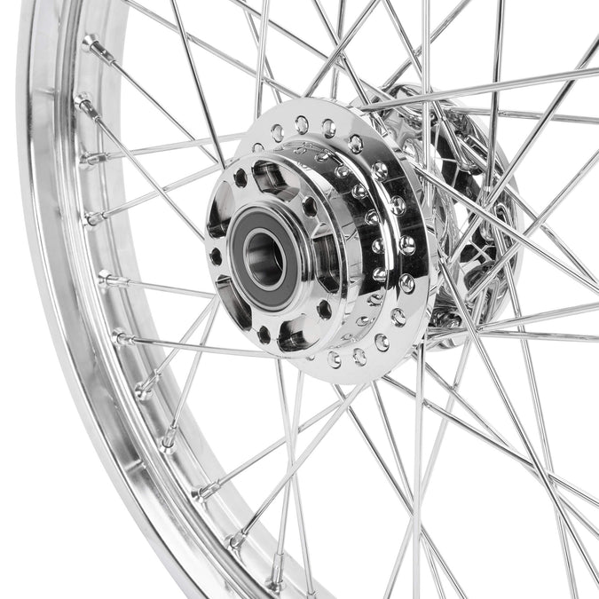 21 x 2.15 40 Spoke Drop Center Chrome Front Wheel Single Disc 2015-Up Harley-Davidson XL W/ABS