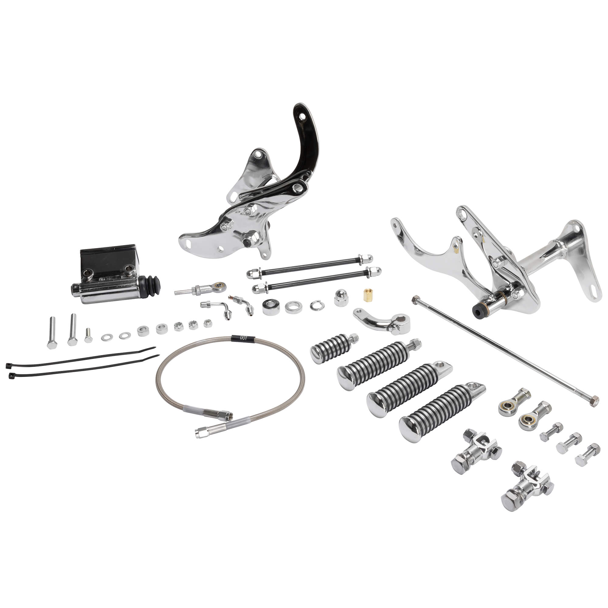 V-Twin Manufacturing Daniel Boone Chrome Forward Controls Kit 1979-1983 ...