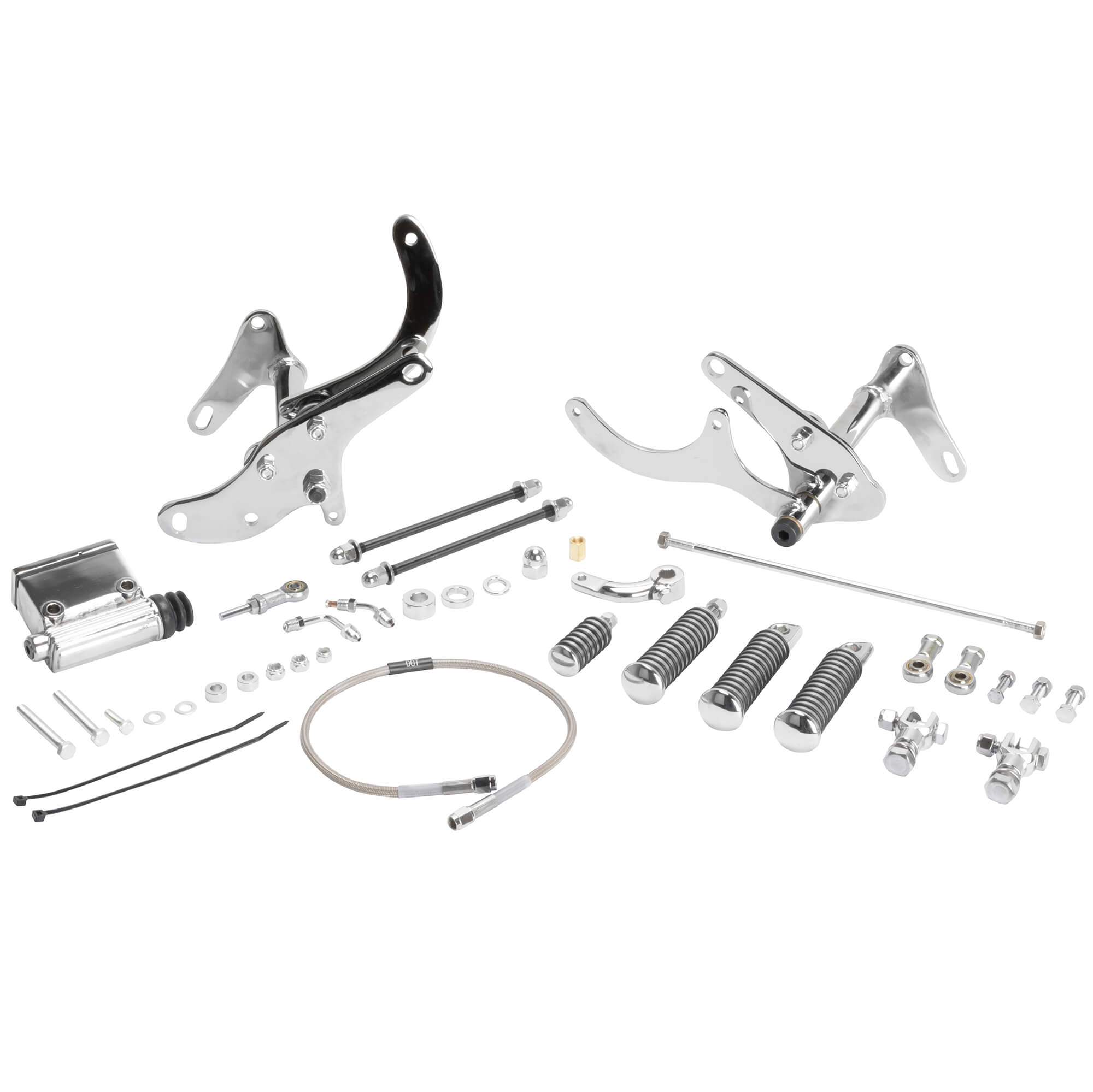 V-Twin Manufacturing Daniel Boone Chrome Forward Controls Kit 1979-1983 ...
