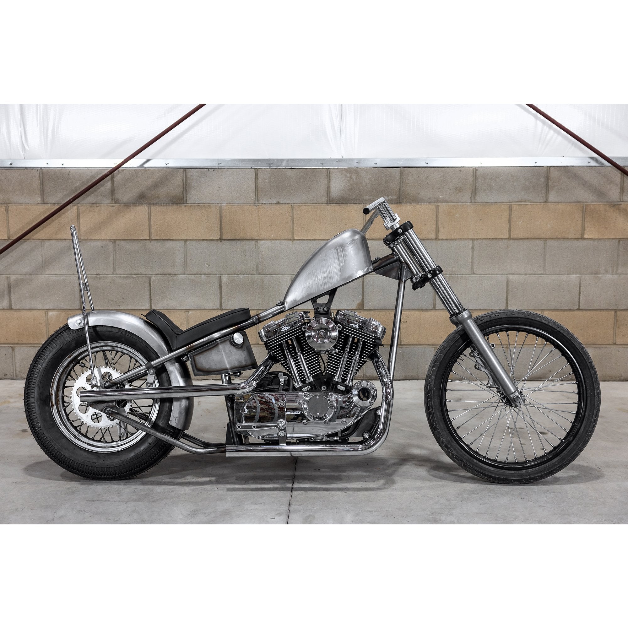 Sully Custom Sully's Customs Solo Seat - Black Vertical Pleat - Rigid Frame ...