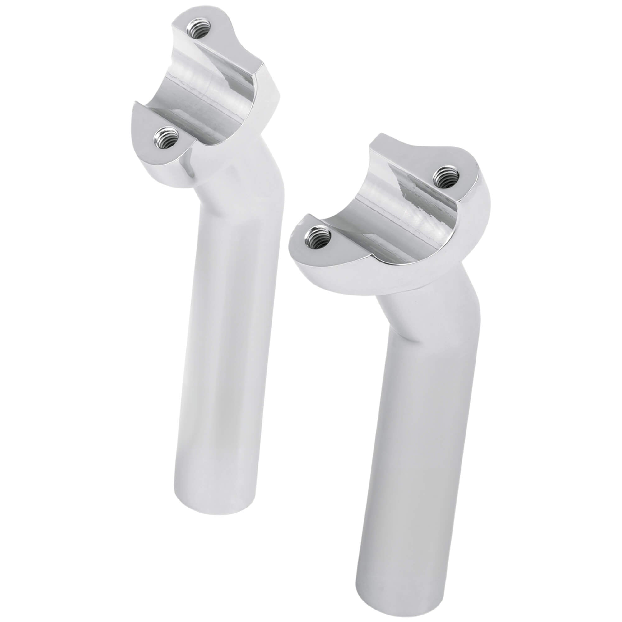 Drag Specialties 4-1/2 inch Pullback Handlebar Riser Set - Chrome ...