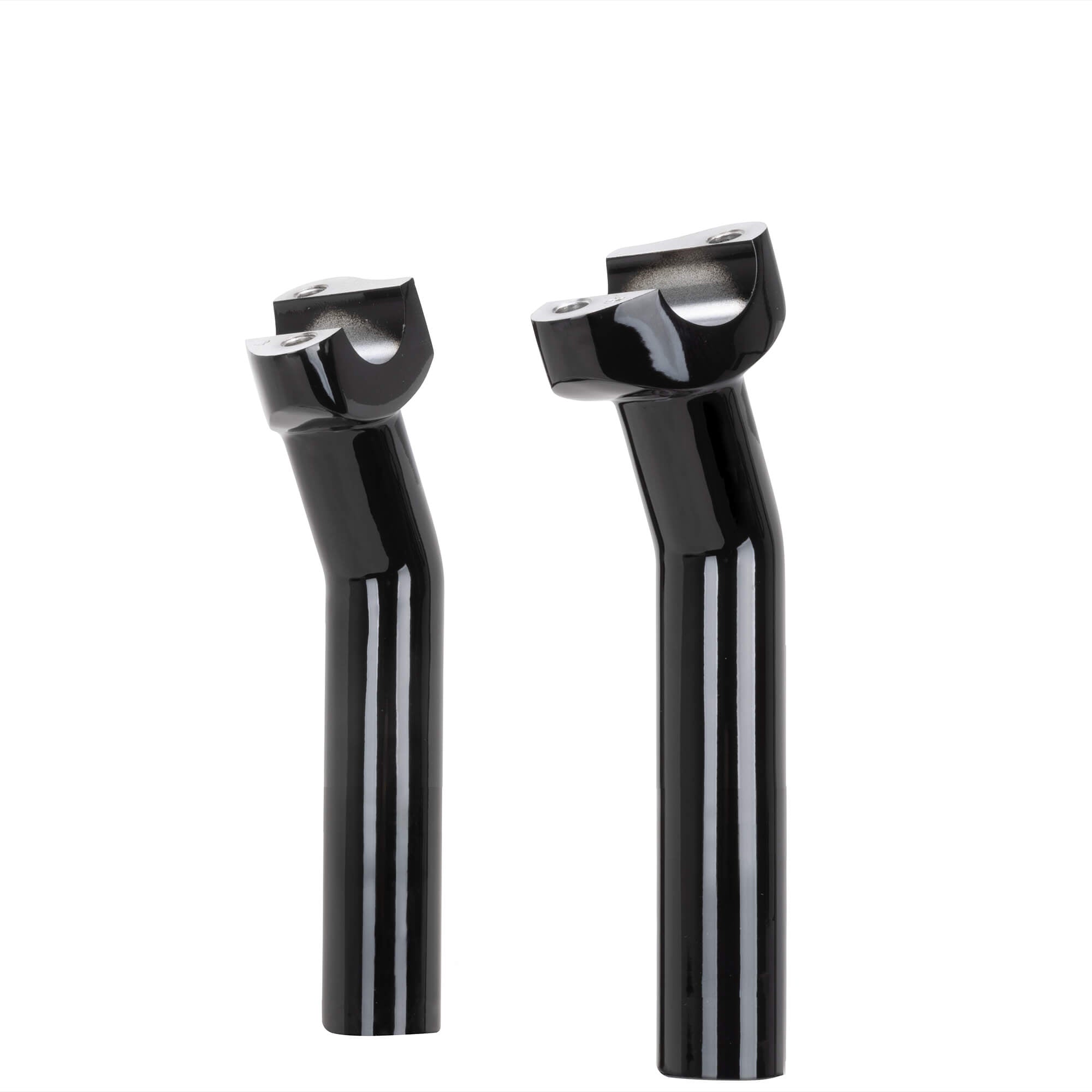 Drag Specialties 6-1/2 inch Pullback Handlebar Riser Set - Black ...