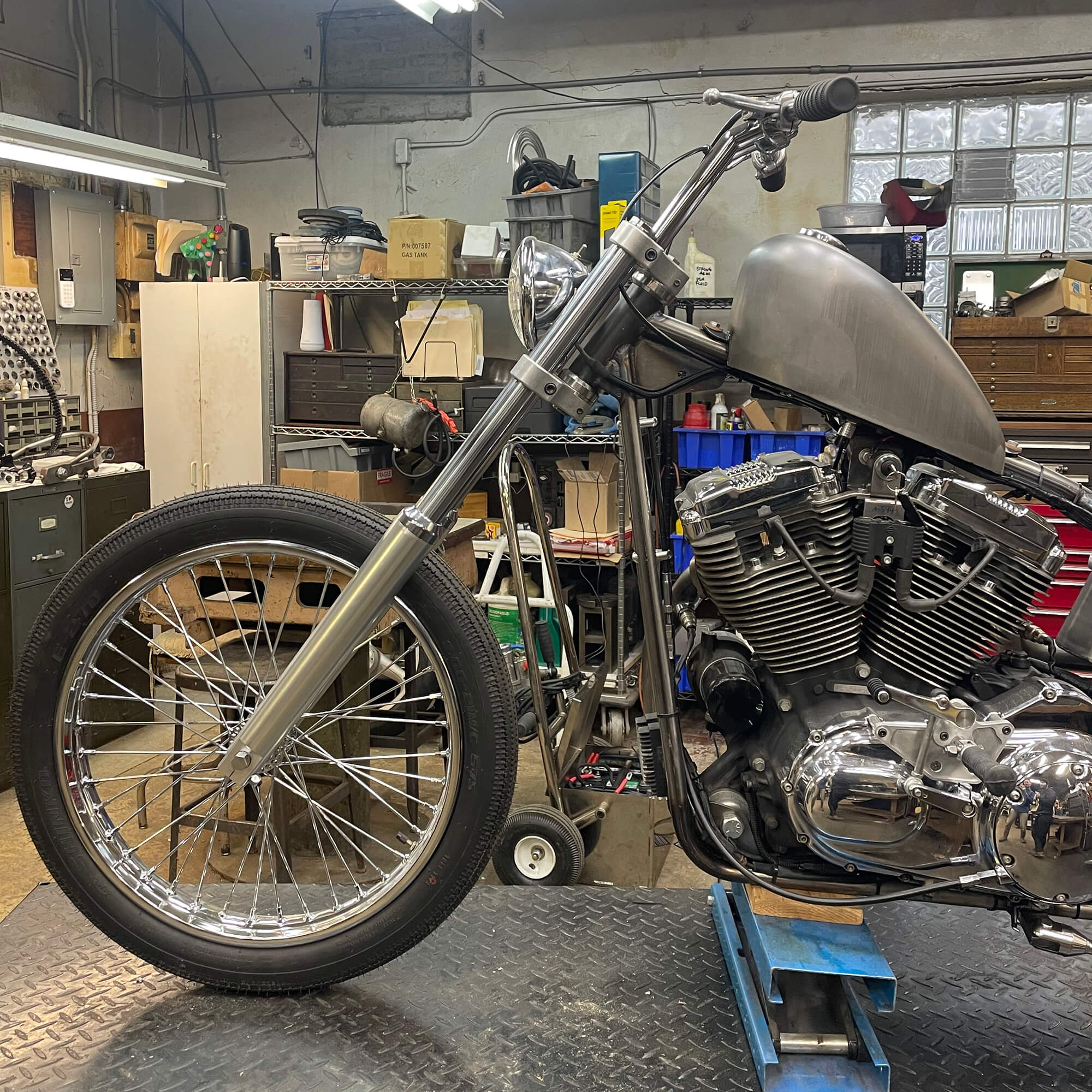 Cycle Standard 8-1/2 inch Pullback Handlebar Riser Set - Chrome ...